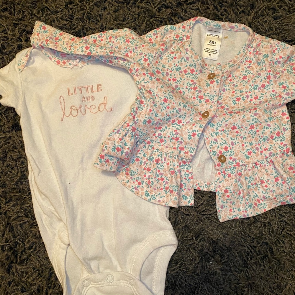 3 month onsie with sweater